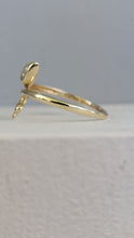 Load image into Gallery viewer, Sweet slinky snake ring Diamonds 9ct