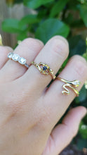 Load image into Gallery viewer, Sweet slinky snake ring Diamonds 9ct