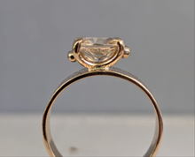 Load image into Gallery viewer, Champagne Harts Ranges zircon in rosey 9ct gold