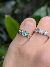 Load image into Gallery viewer, Glowing tourmaline and spinel ring 9ct yellow gold
