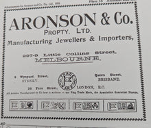 Load image into Gallery viewer, Early Australian Aronson & Co diamond and ruby band 15ct