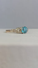 Load image into Gallery viewer, Antique Art Deco Zircon 9ct white and yellow gold
