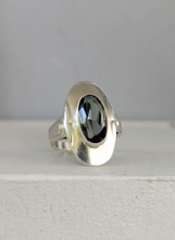 Load image into Gallery viewer, Mid century German oval shield spinel in 835 silver