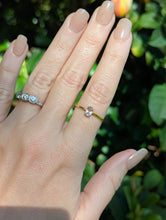 Load image into Gallery viewer, Delicate vintage morganite ring 9ct yellow gold