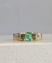 Load image into Gallery viewer, Jungle Green Tourmaline Star ✨ 9ct yellow gold