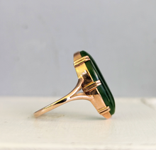 Load image into Gallery viewer, Victorian Nephrite Jade in 9ct Rose gold.