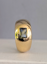 Load image into Gallery viewer, Wide Australian parti sapphire band 9ct yellow gold