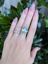 Load image into Gallery viewer, Natural Topaz cocktail ring 9ct c1979 London