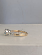 Load image into Gallery viewer, Aquamarine and silver 9ct yellow gold c1920s