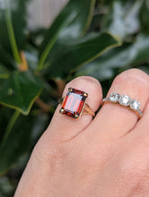Load image into Gallery viewer, Vivid natural zircon in 9ct yellow gold vintage ring