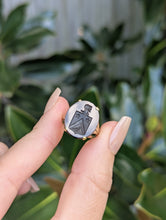 Load image into Gallery viewer, Smokey Quartz Armorial Intaglio Ring 9ct