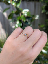 Load image into Gallery viewer, Dainty diamond bypass swirl c1980s 9ct yellow gold