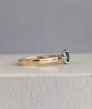 Load image into Gallery viewer, Vintage Sapphire and Diamond ring c1970 in 18ct Yellow and White Gold.