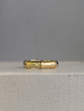 Load image into Gallery viewer, Vintage bamboo band c1980s 9ct yellow gold
