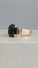 Load image into Gallery viewer, Australian parti sapphire 9ct yellow gold ring