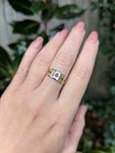 Load image into Gallery viewer, Early Australian Aronson & Co diamond and ruby band 15ct