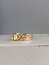 Load image into Gallery viewer, Champagne Harts Ranges zircon in rosey 9ct gold