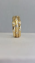 Load image into Gallery viewer, Vintage bamboo stack ring 18ct