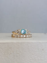 Load image into Gallery viewer, Early Australian 15ct band Joseph Lawrence Blue Zircon