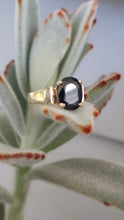 Load image into Gallery viewer, Australian parti sapphire 9ct yellow gold ring