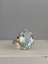 Load image into Gallery viewer, Natural Topaz cocktail ring 9ct c1979 London