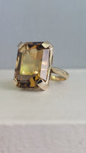 Load image into Gallery viewer, Citrine cocktail ring 9ct yellow gold