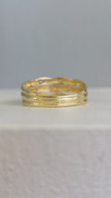 Load image into Gallery viewer, Vintage bamboo stack ring 18ct