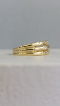 Load image into Gallery viewer, Vintage bamboo stack ring 18ct
