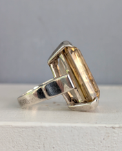 Load image into Gallery viewer, Majestic glowing citrine in heavy handmade sterling silver