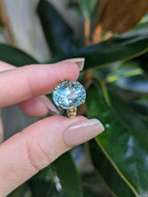 Load image into Gallery viewer, I 💙 the ocean aquamarine cocktail ring in 9ct yellow gold