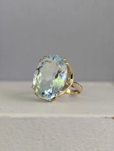 Load image into Gallery viewer, Natural Topaz cocktail ring 9ct c1979 London