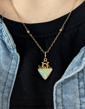 Load image into Gallery viewer, Early Australian Opal pendant by Duggan Shaperre and co c1900.