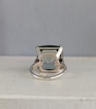 Load image into Gallery viewer, Refreshing prasiolite in vintage sterling silver cocktail ring