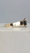 Load image into Gallery viewer, Australian parti sapphire 9ct yellow gold ring