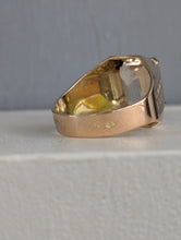Load image into Gallery viewer, Vintage mid century Golden topaz ring 14ct polish made.