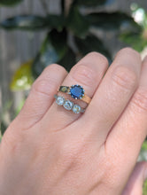 Load image into Gallery viewer, Deep ocean blue Australian sapphire in 9ct claw setting c1980s