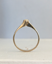 Load image into Gallery viewer, Delicate diamond bypass 9ct yellow gold