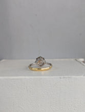Load image into Gallery viewer, Earthy orange zircon in Art Deco 18ct gold setting