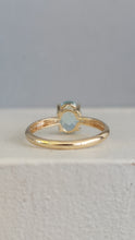 Load image into Gallery viewer, Vintage Aquamarine 9ct yellow gold ring