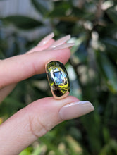 Load image into Gallery viewer, Wide Australian parti sapphire band 9ct yellow gold