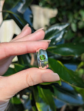 Load image into Gallery viewer, Thick tourmaline donut band vintage sterling silver