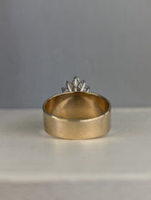 Load image into Gallery viewer, The Marquis de Aquamarine with spinel halo 9ct gold