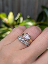 Load image into Gallery viewer, Mauve pink Harts Ranges zircon 9ct gold ring