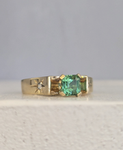 Load image into Gallery viewer, Jungle Green Tourmaline Star ✨ 9ct yellow gold
