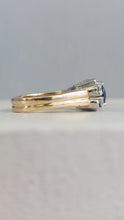 Load image into Gallery viewer, Striking vintage sapphire and diamond ring 18ct