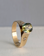 Load image into Gallery viewer, Phenomenal Australian Parti Sapphire in 9ct yellow gold
