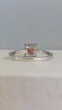 Load image into Gallery viewer, Soft pink tourmaline and diamond 9ct white gold ring