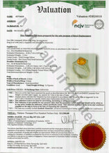 Load image into Gallery viewer, Natural bright yellow sapphire & diamond Art Deco ring 18ct white gold