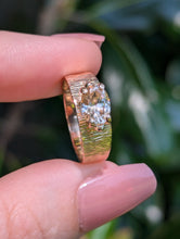 Load image into Gallery viewer, Champagne Harts Ranges zircon in rosey 9ct gold