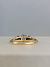 Load image into Gallery viewer, Early Australian 15ct band Joseph Lawrence Blue Zircon